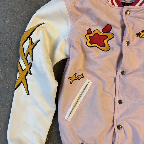 Demons Basement Sailor Moon Varsity Jacket Embroidered Pink Varsity Size Small - Picture 6 of 7